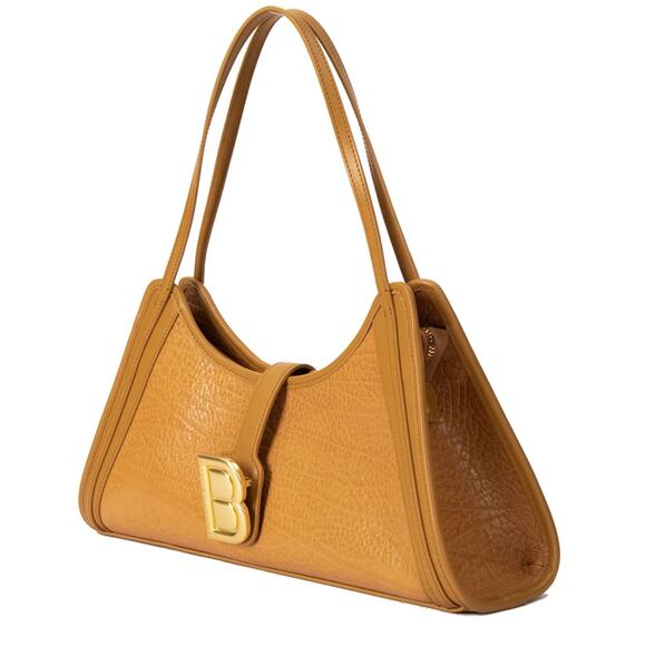 Brandon Blackwood  Jada Bag in Tan Leather with Gold Hardware - Picture 5 of 16